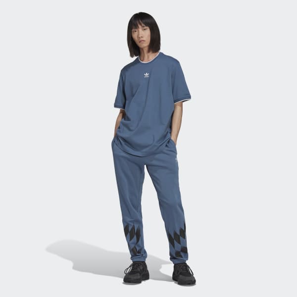 Blau adidas Rekive T-Shirt TA578