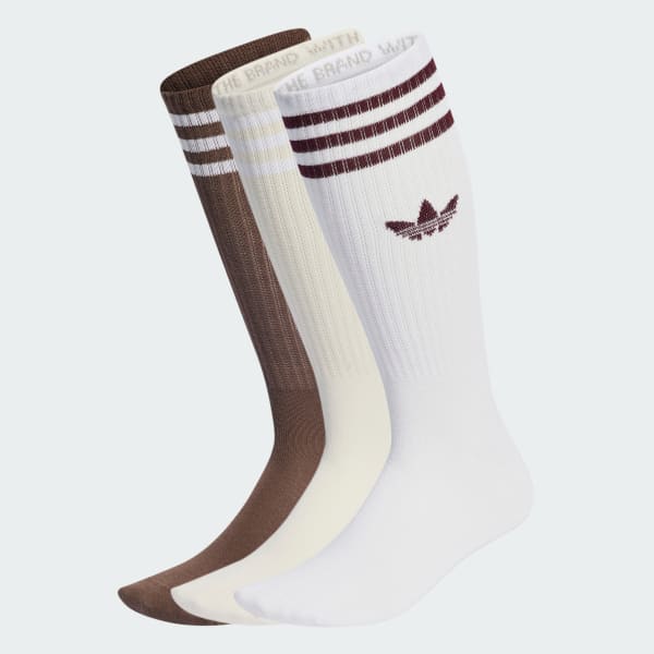 adidas Solid Crew Socks 3 Pairs - White | adidas UK