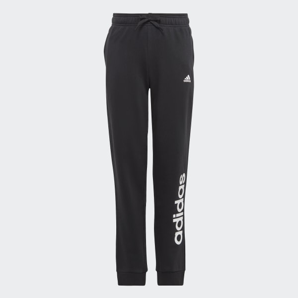 Black Essentials Linear Logo Pants