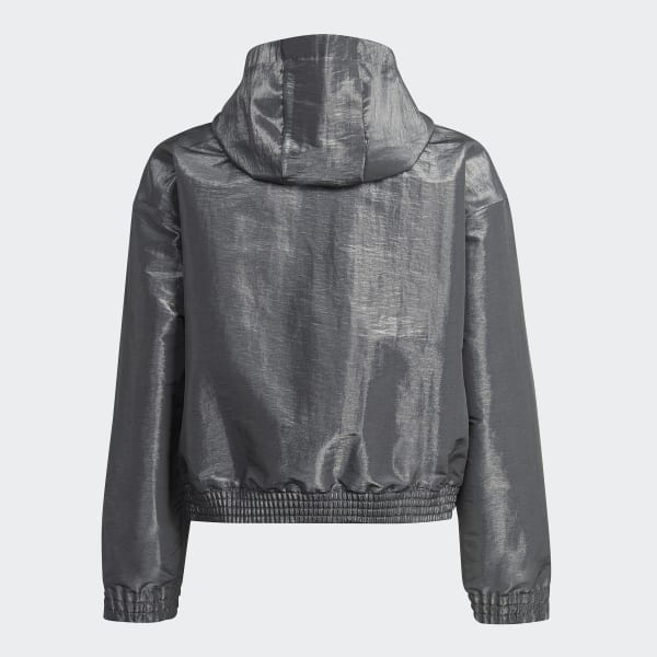 Gra Dance Loose Fit Woven Half-Zip Hooded Track Top