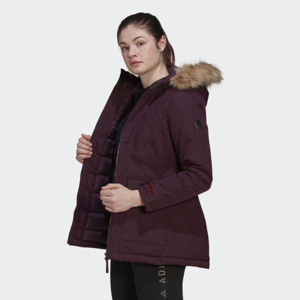 cervená Parka Utilitas Hooded AV267