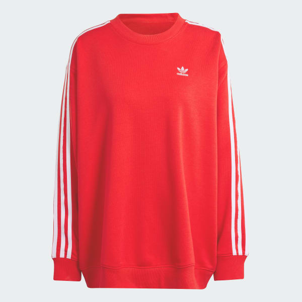 3 Stripes Oversized Crew Sweatshirt