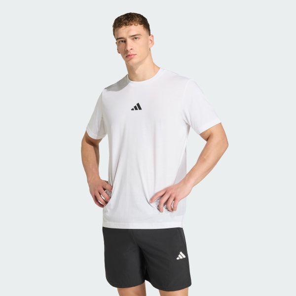 White CLIMACOOL TECH TRAINING GRAPHIC T-SHIRT