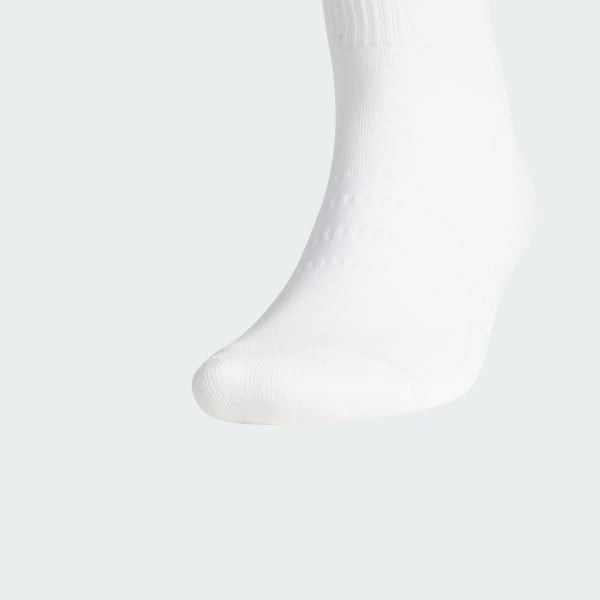 ホワイト スリーストライプス ハーフ クルーソックス