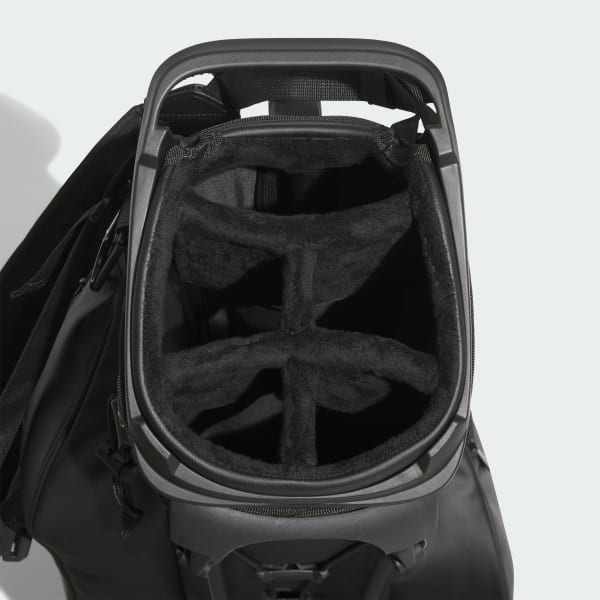 Black 레더 스탠드 캐디 백