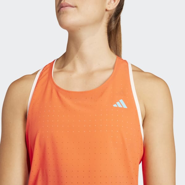 Adidas orange tank top top