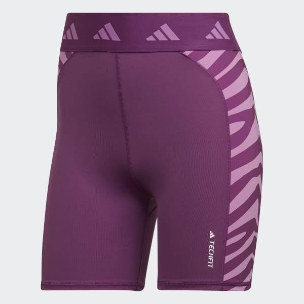 Fioletowy Hyperglam Techfit Zebra High-Waisted Short Tights DKE08