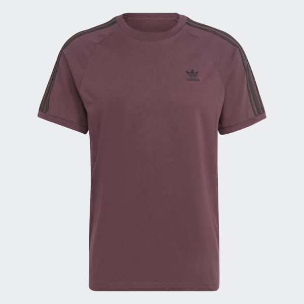 adidas Adicolor Classics Plush Tee - Burgundy | Free