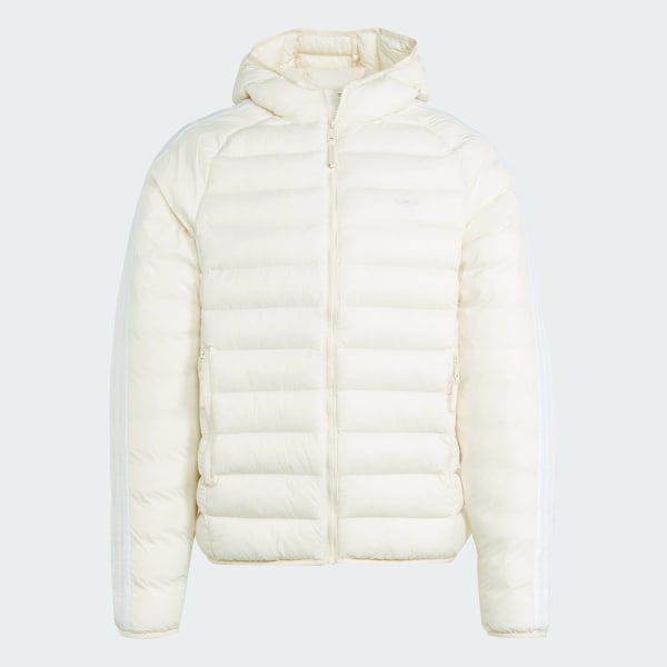 Adidas puffer jacket white clearance