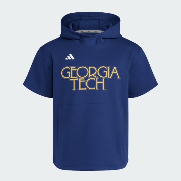 Blue Georgia Tech Yellow Jackets Dugout Short Sleeve Hoodie