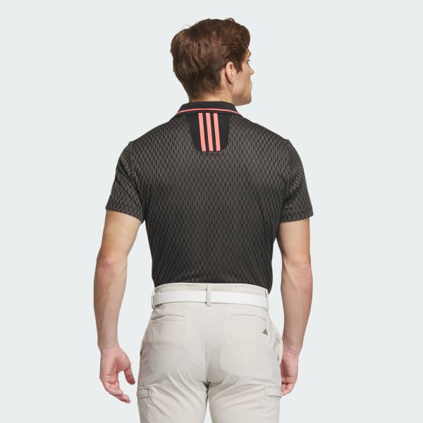 Đen Áo Polo Ngắn Tay Jacquard AEROREADY