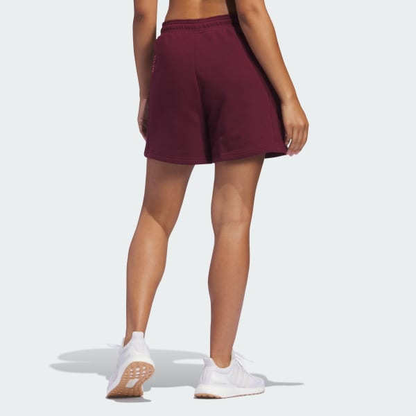 adidas Bike Short Tights (Plus Size) - Burgundy, Women's Lifestyle