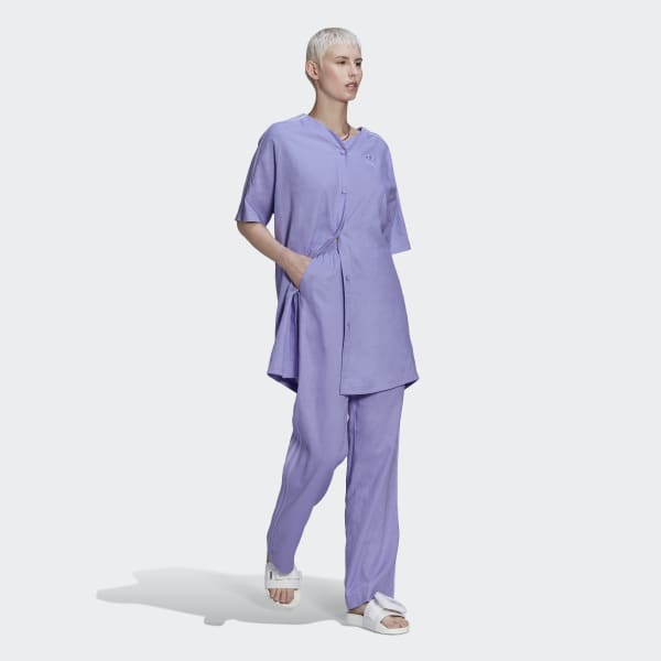Purple Linen Baseball Dress VD123