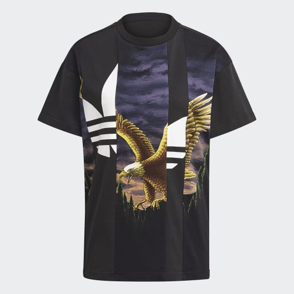 Black Graphic Tee RP713