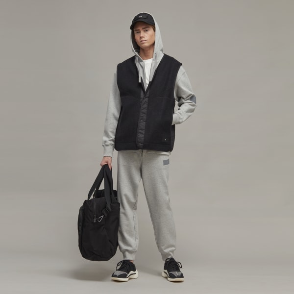 Szary Y-3 Organic Cotton Terry Cuffed Pants