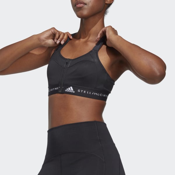 Schwarz adidas by Stella McCartney TrueStrength Post-Mastectomy High-Support Sport-BH