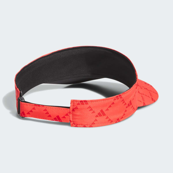 Orange Monogram Print Fairway Visor
