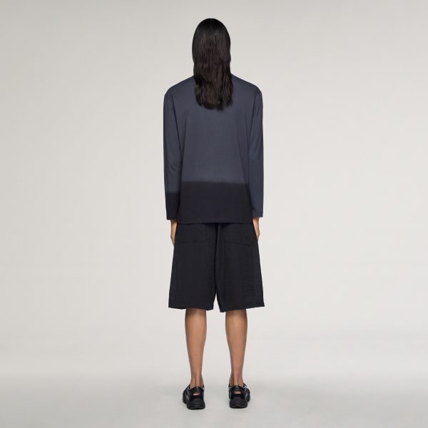 グレー Y-3 DIPPED LONG SLEEVE TEE