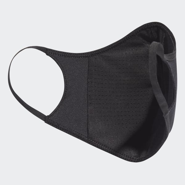 Preto Máscara facial adidas em tecido TAMANHO M/G (PACK DE 3) (UNISEX)