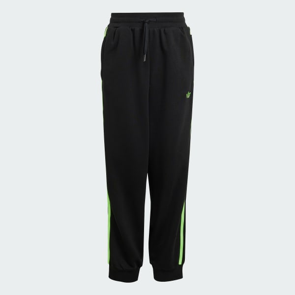 Black Loose 3-Stripes Joggers