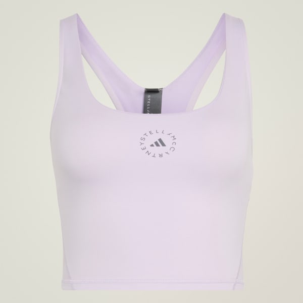 Purple adidas by Stella McCartney Yoga Crop Top
