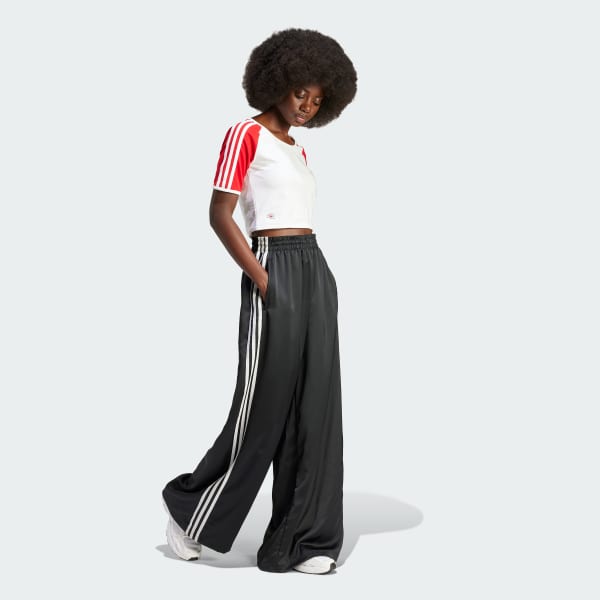 White Mickey Mouse x Originals 3-Stripes Icon For Her Baby Tee