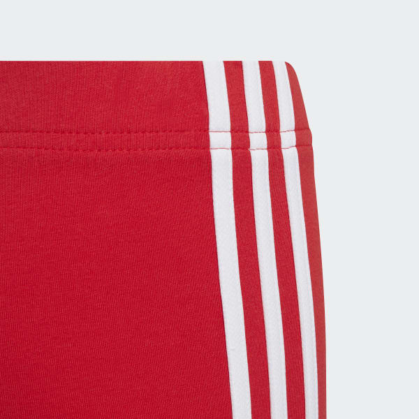 cervená Legíny adidas Essentials 3-Stripes