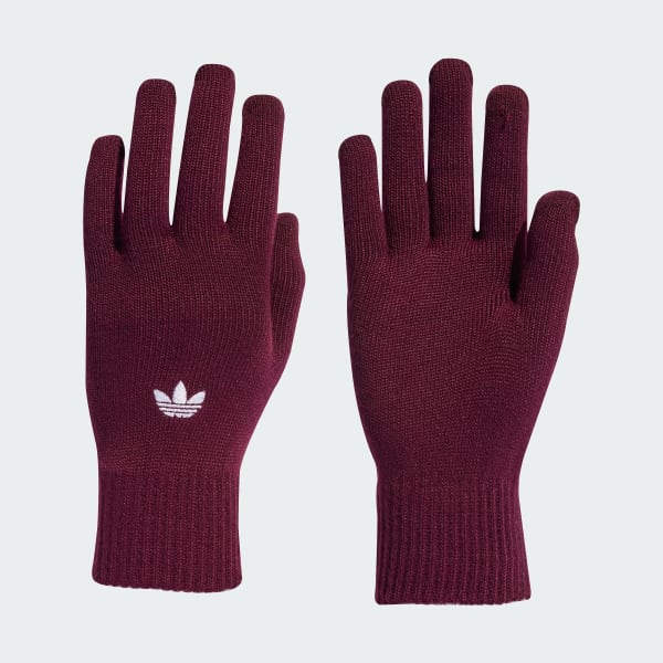 Burgundy Guantes compatibles con teléfono móvil Adicolor