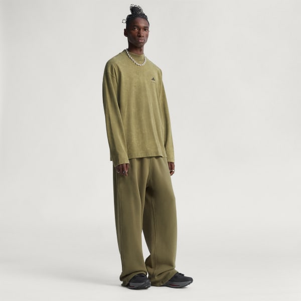 アディダス エキップメント グラフィック長袖Tシャツ - グリーン