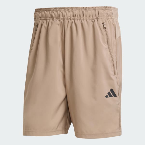 Brown Train Essentials Woven Training Shorts