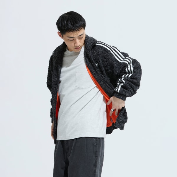 アディダス ブークレ ファイヤーバード トラックトップ - ブラック