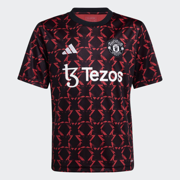 Black Manchester United Pre-Match Jersey Kids