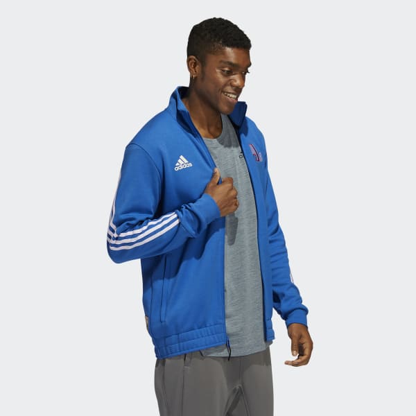 Men's adidas Blue Quebec Nordiques Team Classics Full-Zip Track Jacket