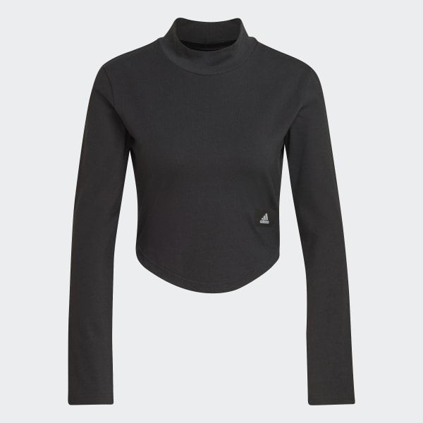 Sort Holidayz Mock Neck trøje TM309