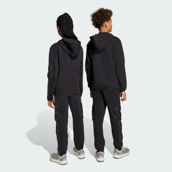 Black UTILITY PACK FLEECE CARGO PANTS JUNIOR