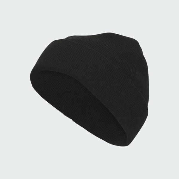 adidas Offset 3-Stripes Beanie - Black | Free Shipping with