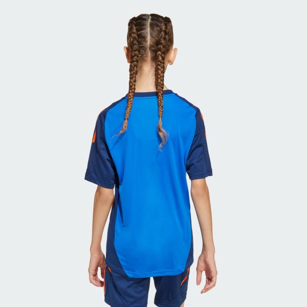 Blauw Juventus Tiro 24 Competition Training Voetbalshirt Kids