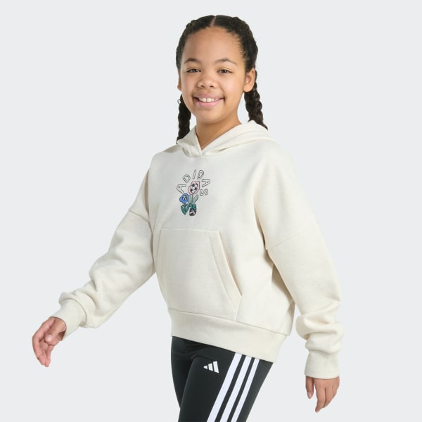 adidas Long Sleeve Heather Multi Graphic Fleece Pullover