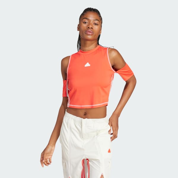 Camiseta Cropped All-Gender Express - Laranja adidas