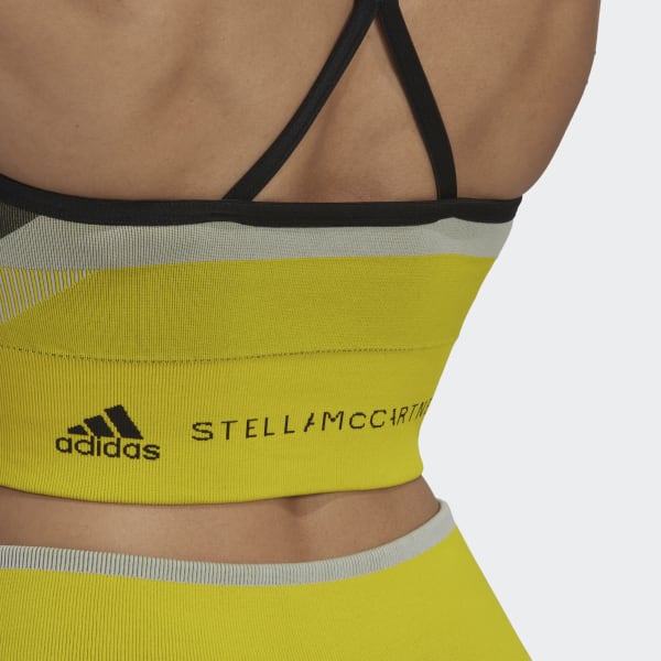 cerná Podprsenka adidas by Stella McCartney TrueStrength Yoga Knit Light-Support S3944