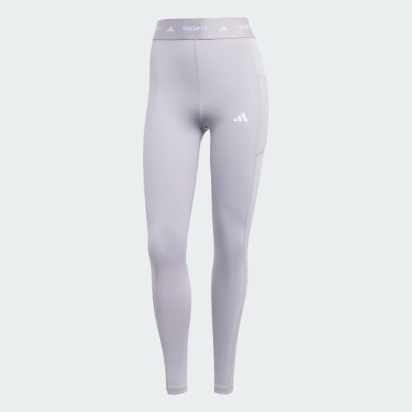 Grey TECHFIT Stash Pocket Full-Length Leggings