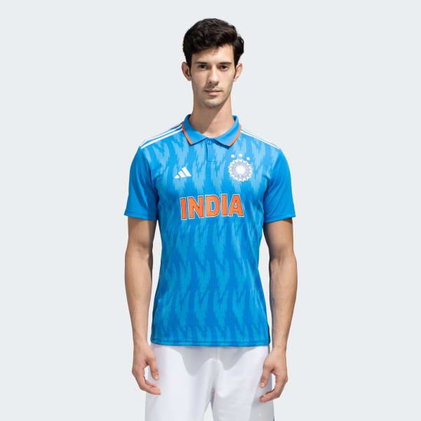 adidas INDIA CRICKET ODI FAN JERSEY Blue adidas India