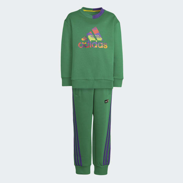 Verde Conjunto de Sweatshirt e Calças adidas x Classic LEGO® UB236