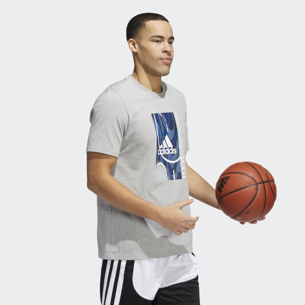 adidas Basketball Streetball Graphic Tee - Off White - H47035