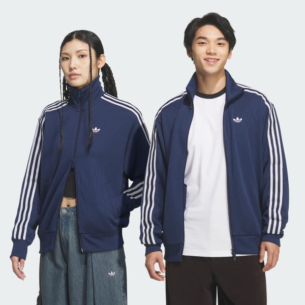 Blue FB Knit Track Top