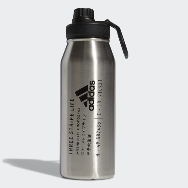 adidas Steel Metal Bottle 1L - White | Free Shipping with adiClub