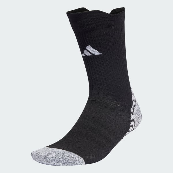 Svart adidas Football GRIP Knitted Crew Light Performance Sokker