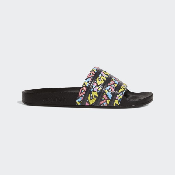 Cheetah print adidas store slides