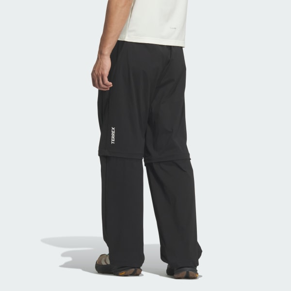 Black XPLORIC WATER REPELLENT 지퍼 오프 팬츠