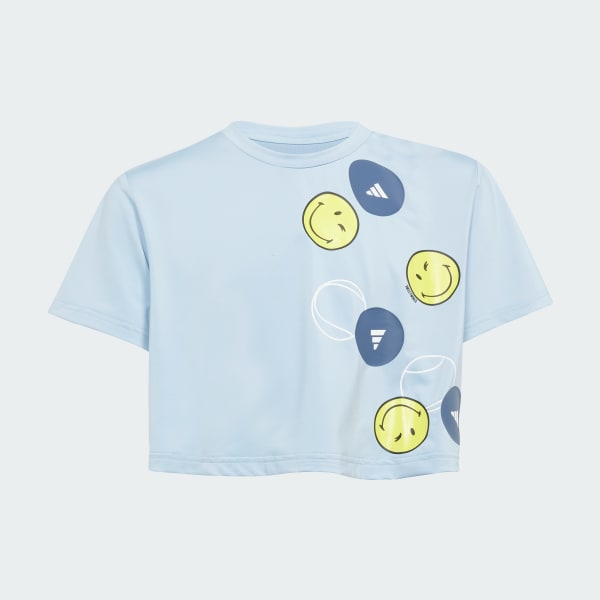 Blue adidas x Smileyworld Training Tee Kids